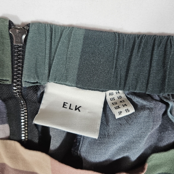 Elk Colorful Checkered A-Line Skirt - Picture 2 of 8